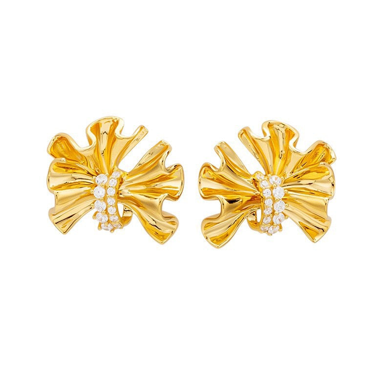 Elegant Bow Stud Earrings